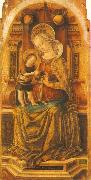 CRIVELLI, Carlo Virgin and Child Enthroned sdf oil